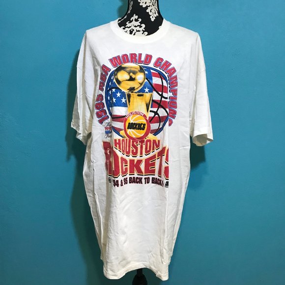 Touch of Gold Houston Rockets Championship T-Shirt 1994-95 GUC Men's XXL 2XL WOW - Picture 1 of 11